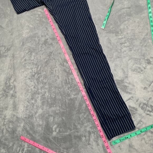 Anatomie Skyler Pants Womens XS Blue Pinstripe Travel Lightweight Stretch Euro - Picture 9 of 10